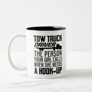 Tasse 2 Couleurs Conducteur de camion de remorque la personne que v