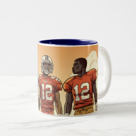 Tasse 2 Couleurs Confiture de football personnalisable