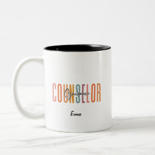 Tasse 2 Couleurs Conseiller d'orientation scolaire personnalisé