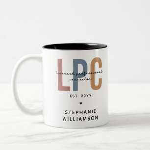 Tasse 2 Couleurs Conseiller professionnel autorisé LPC personnalisé