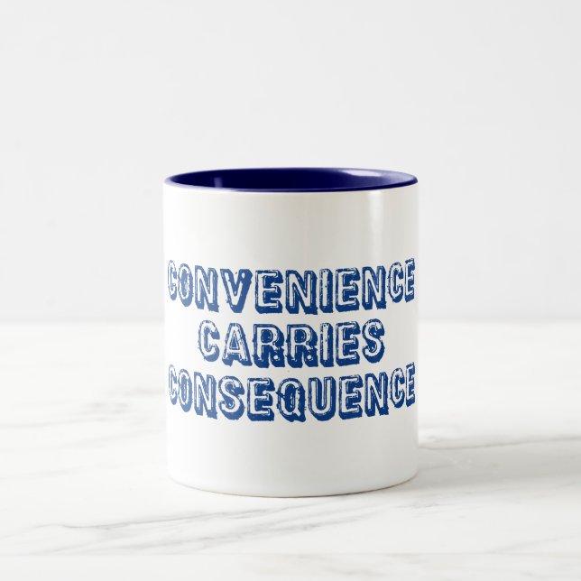Tasse 2 Couleurs Conséquence des transports de commodité (Centre)