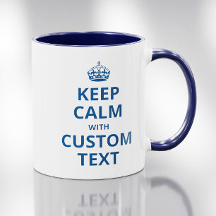Tasse 2 Couleurs Conserver le calme Citation Modèle personnalisé Mu