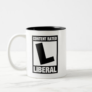 Tasse 2 Couleurs Contenu évalué Libéral Drôle Démocrate