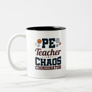 Tasse 2 Couleurs Coordinateur PE Teacher Chaos
