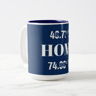 Tasse 2 Couleurs Coordonnées d'accueil personnalisées