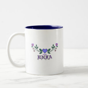 Tasse 2 Couleurs Copie croisée de point de RNFA