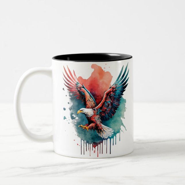 Tasse 2 Couleurs copie de Be Eagle, vol, drôle (Gauche)