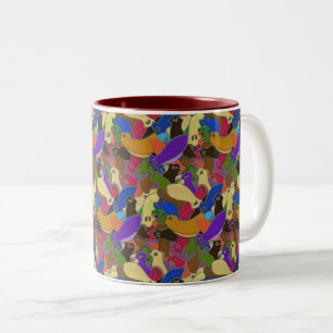 Tasse 2 Couleurs Copie de vers de Planarian observée par croix