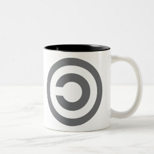 Tasse 2 Couleurs Copyleft - l'information veut être libre