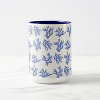 Corail bleu et blanc
