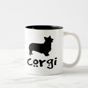 Tasse 2 Couleurs Corgi avec le texte frais