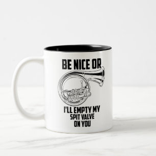 Tasse 2 Couleurs Corne Française Vanne mignonne Trumpet Musicien D