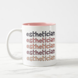 Tasse 2 Couleurs Cosmetologue Esthétique Beautician Cute