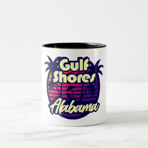 Tasse 2 Couleurs Côte du Golfe Alabama