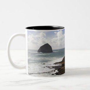 Tasse 2 Couleurs Côte Pacifique rocheuse de l'Orégon dans la ville