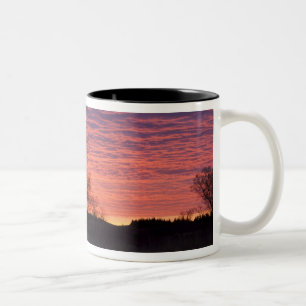 Tasse 2 Couleurs Coucher de soleil brillant se reflétant dans la ri