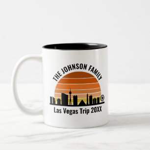 Tasse 2 Couleurs Coucher de soleil sur le Las Vegas Strip Vacances 