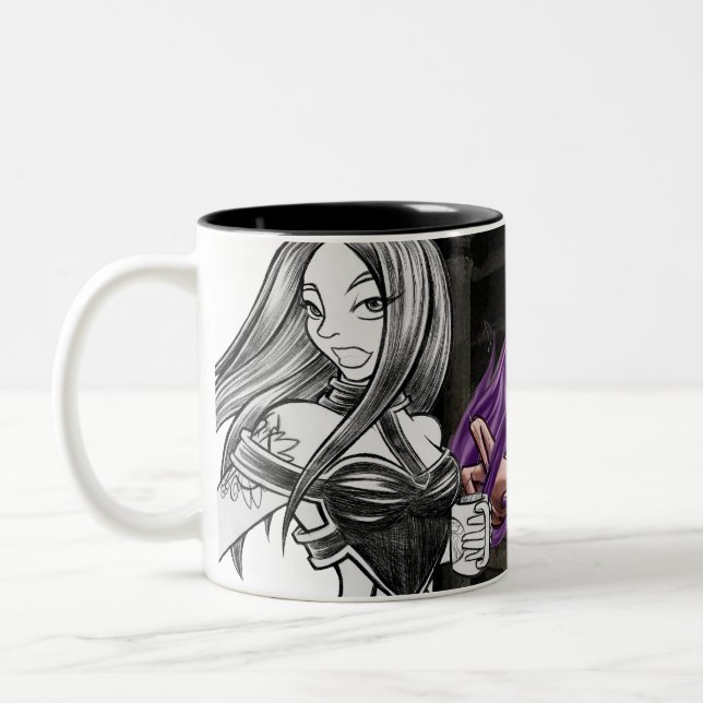 Tasse 2 Couleurs Couleur et croquis de pelle (Gauche)