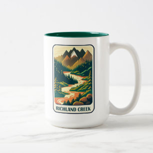 Tasse 2 Couleurs Couleurs de Richland Creek Arkansas