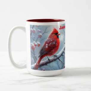 Tasse 2 Couleurs Coupe Cardinal Rouge Personnalisée, Coupe Cardinal