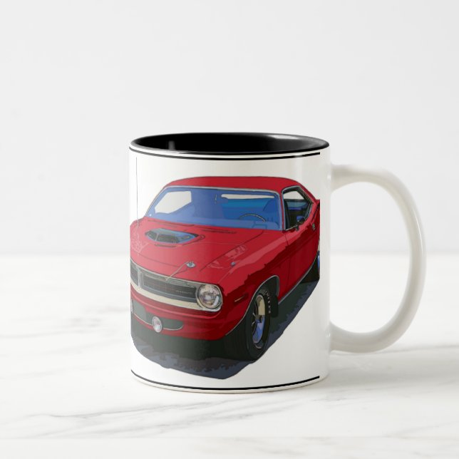 Tasse 2 Couleurs Coupe Cuda 1970 (Droit)