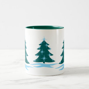 Tasse 2 Couleurs Coupe de café de vacances Festive de NoëlCoupe d'a