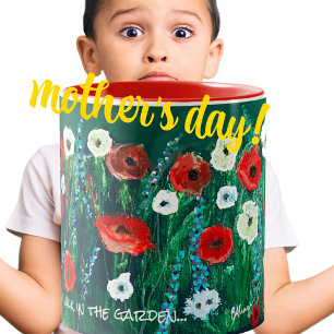 Tasse 2 Couleurs Coupe De Café Fleur Pour Son Cadeau De Peinture Ac