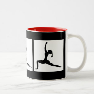 Tasse 2 Couleurs Coupe de café noir rouge