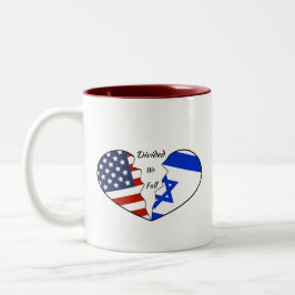 Tasse 2 Couleurs Coupe du Café : Israël USA Divisés Nous tombons