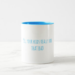 Tasse 2 Couleurs Coupe du café pour enfants maladroit