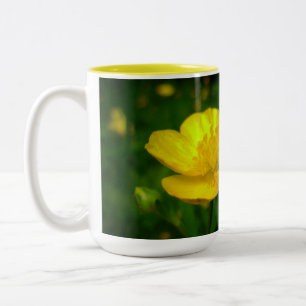 Tasse 2 Couleurs Coupe fleur sauvage Art Café Coupe Fleur Coupe