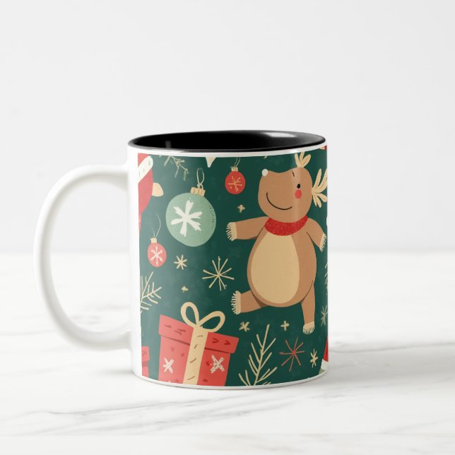 Tasse 2 Couleurs coupe noël (Gauche)