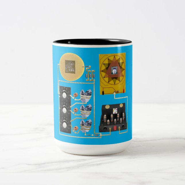 Tasse 2 Couleurs Coupe radionique 3 (Centre)
