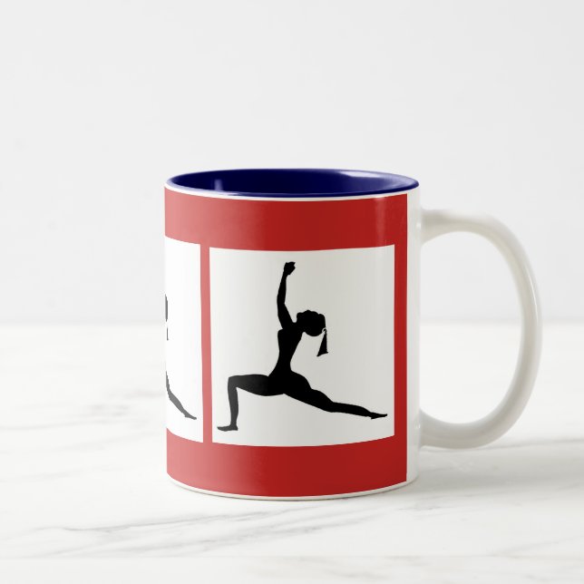 Tasse 2 Couleurs Coupe Red Blue Coffee (Droit)