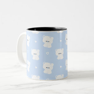 Tasse 2 Couleurs Couple d'ours polaire mignon