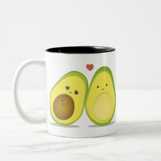 Tasse 2 Couleurs Couples mignons d'avocat