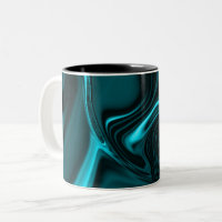 Courbes en bleu turquoise foncé, ciel profond ou c