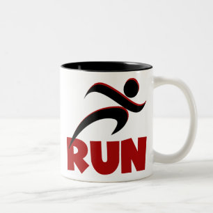 Tasse 2 Couleurs COUREZ le rouge