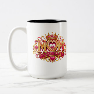 Tasse 2 Couleurs Couronne Royale Meilleure Maman