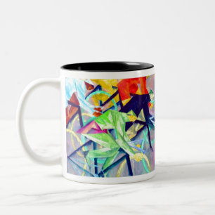 Tasse 2 Couleurs Course de vélo Lyonel Feininger