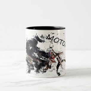 Tasse 2 Couleurs Course Moto-x