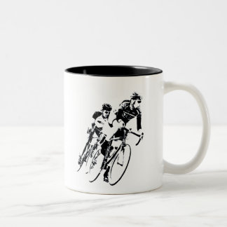 Tasse 2 Couleurs Courses à vélo -Ombre -2