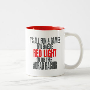Tasse 2 Couleurs Courses de dragées hilarantes, feu rouge