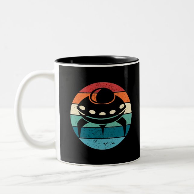 Tasse 2 Couleurs Couset rétro UFO (Gauche)