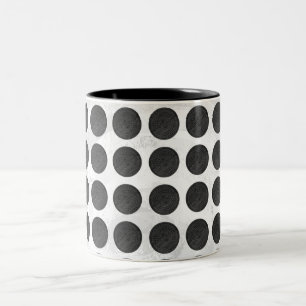 Tasse 2 Couleurs Couvercles de trou en marbre noir