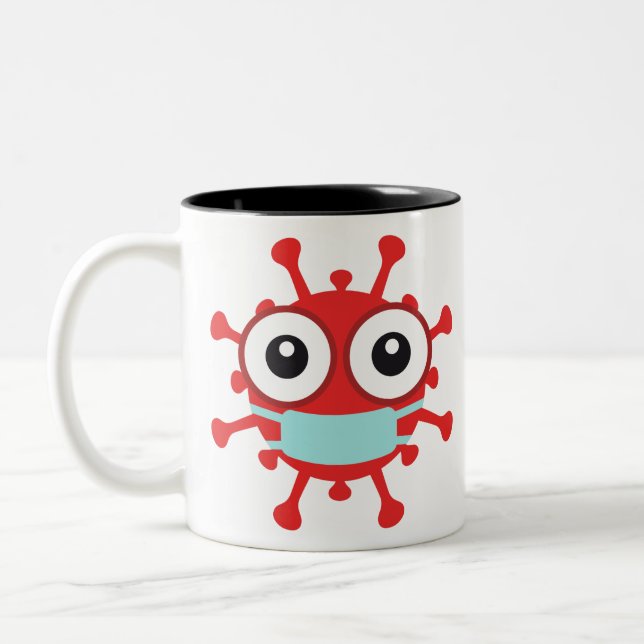 Tasse 2 Couleurs Covid 19 Coronavirus (Gauche)
