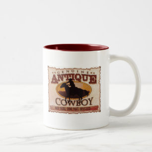 Tasse 2 Couleurs Cowboy antique