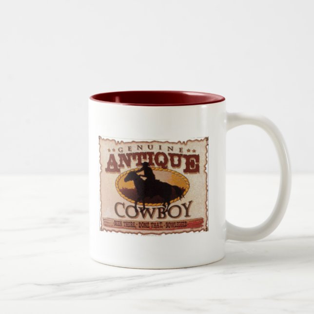 Tasse 2 Couleurs Cowboy antique (Droit)