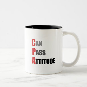 Tasse 2 Couleurs CPA : Peut passer l'attitude