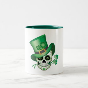 Tasse 2 Couleurs Crâne à sucre irlandais